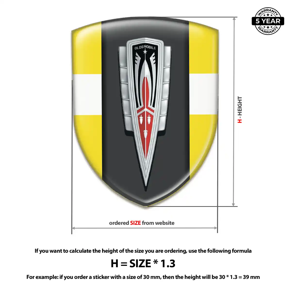 Oldsmobile Emblem Silicone Outer Style