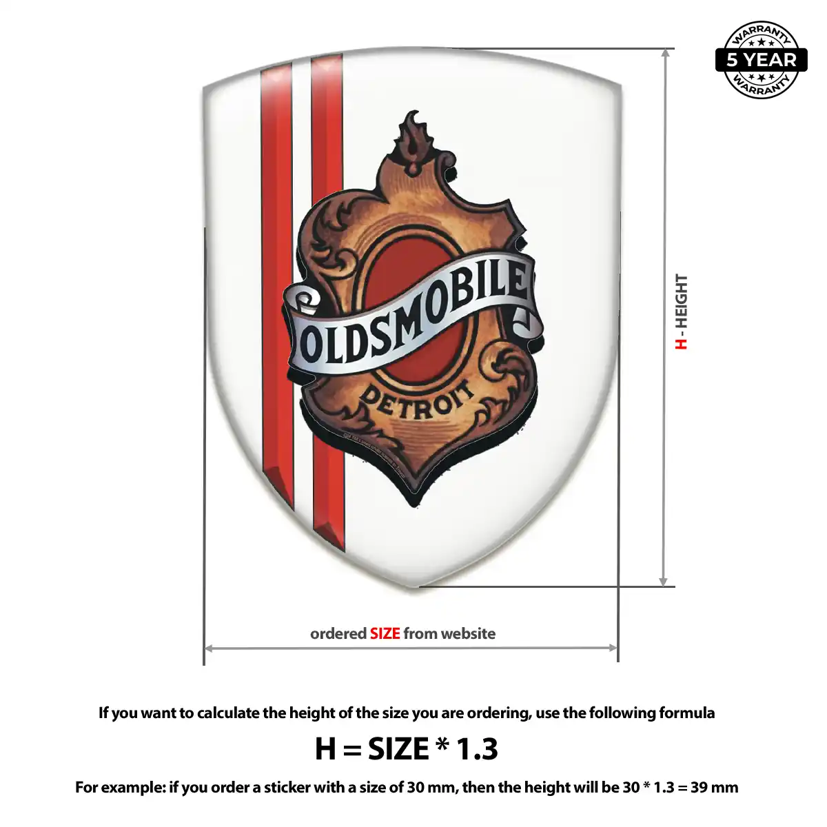 Oldsmobile Emblem Silicone Sleek Style
