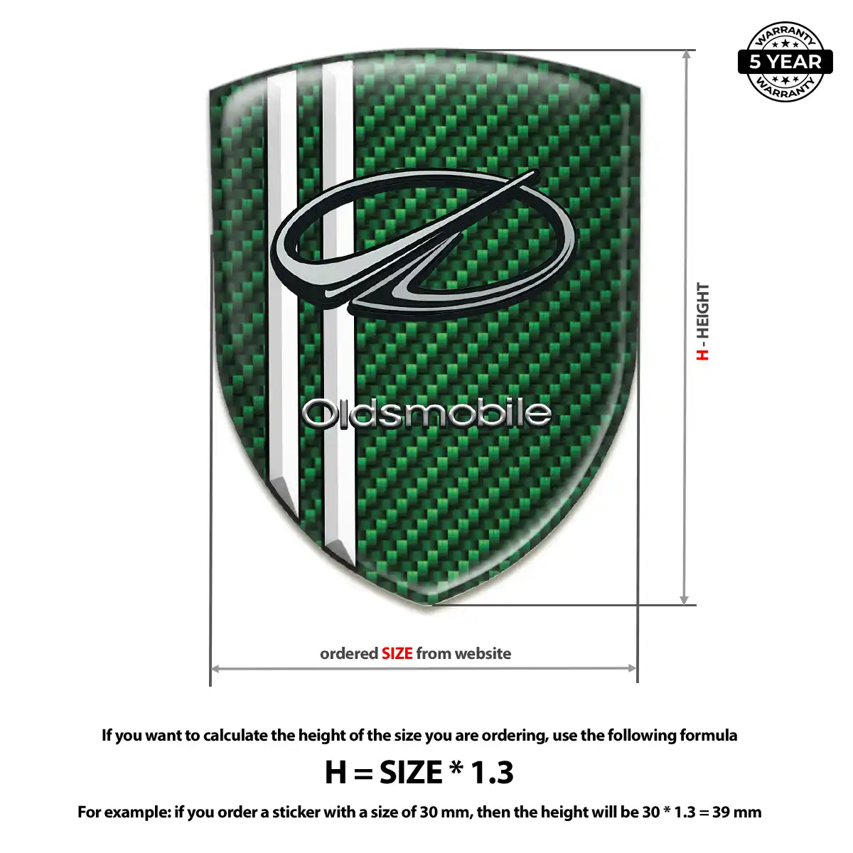 Oldsmobile Emblem Sleek Style