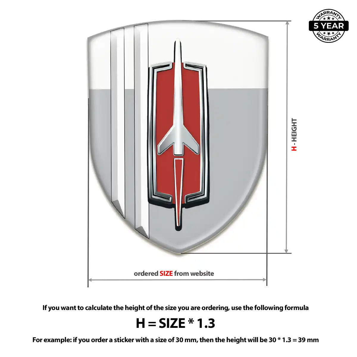 Oldsmobile Epoxy Domed Sticker Exclusive Series