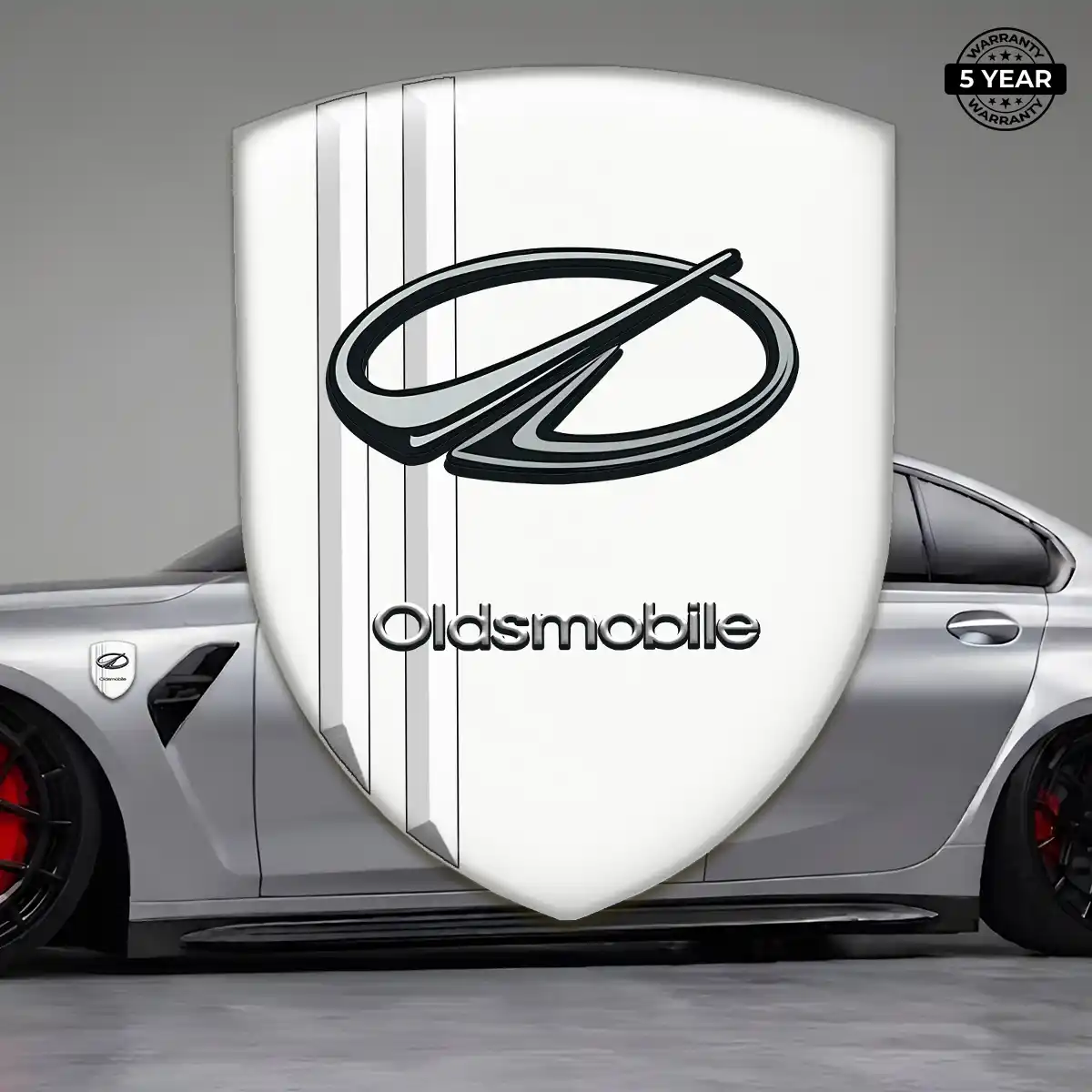 Oldsmobile Epoxy Domed Sticker Refined Design