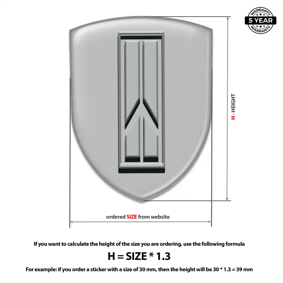 Oldsmobile Epoxy Domed Sticker Signature Grade