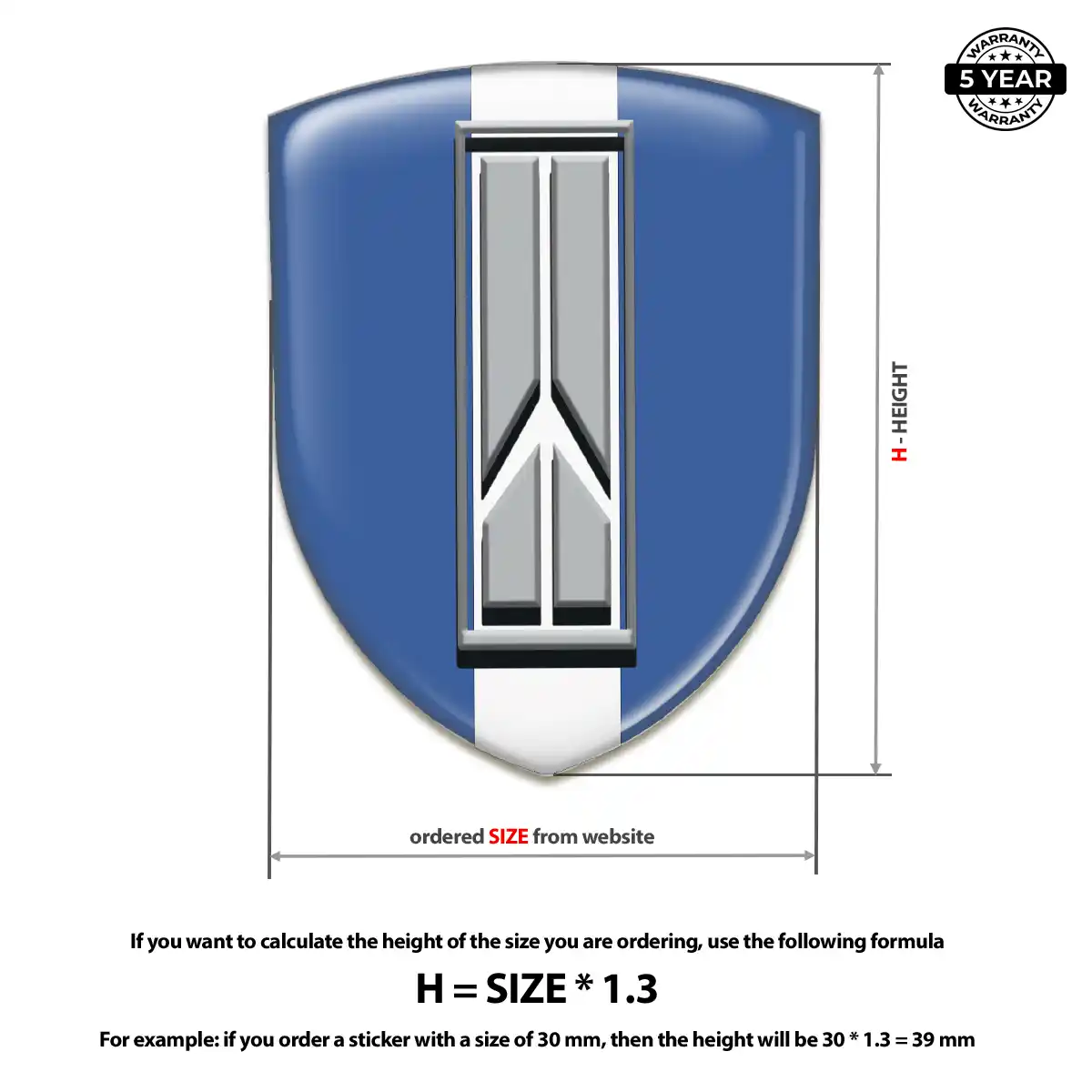 Oldsmobile Gel Badge Sticker Deluxe Edition