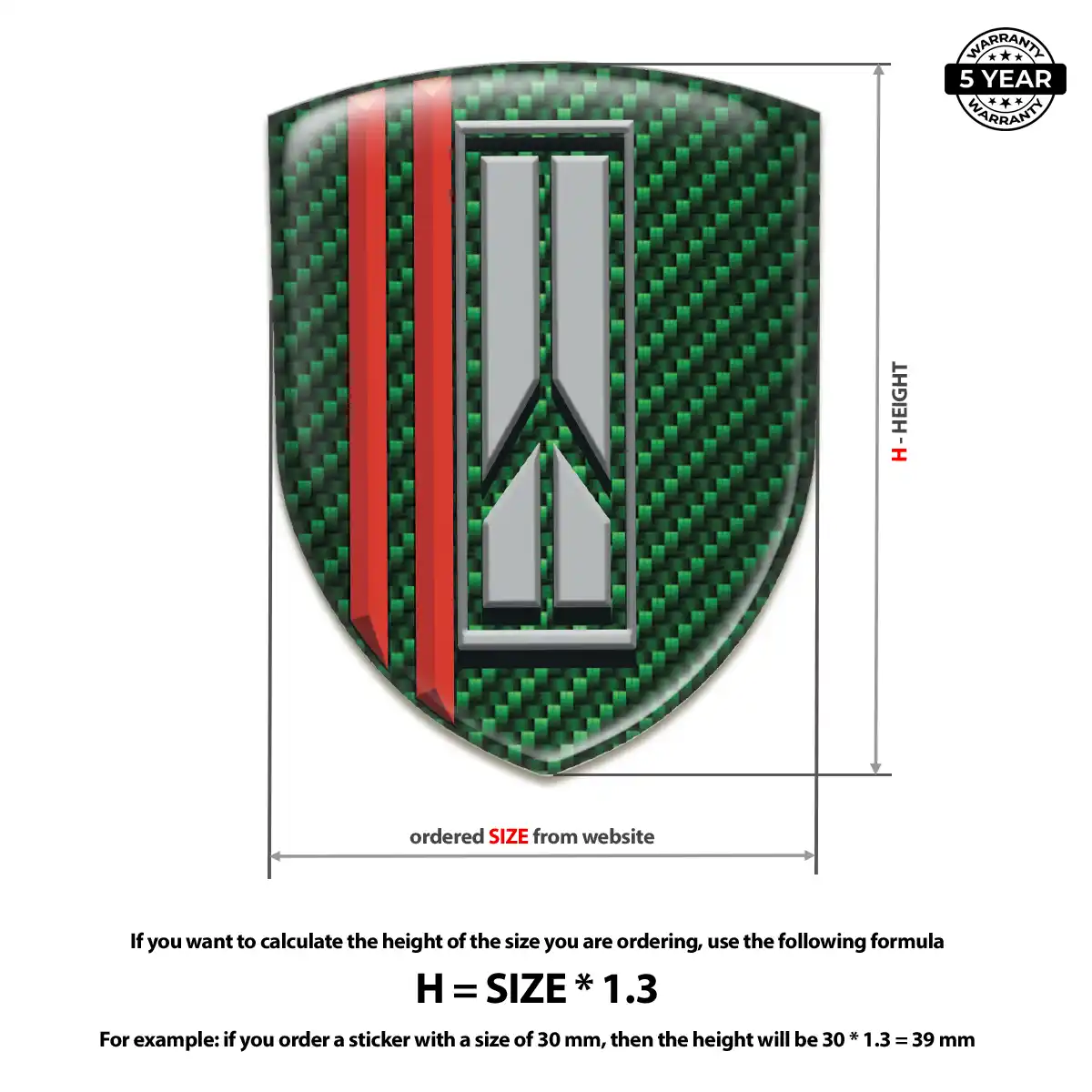 Oldsmobile Gel Badge Sticker Interior Luxe