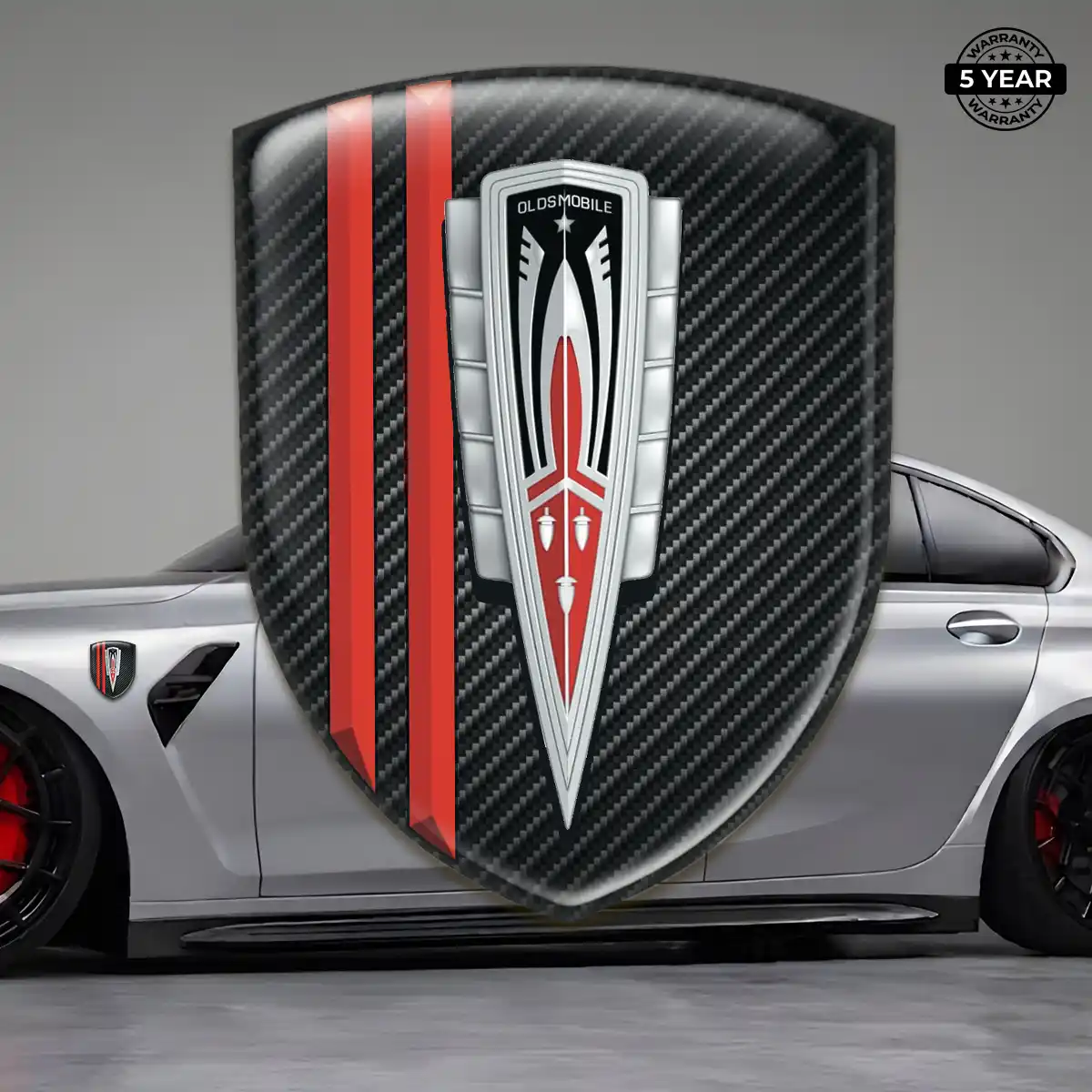 Oldsmobile Gel Badge Sticker Refined Design