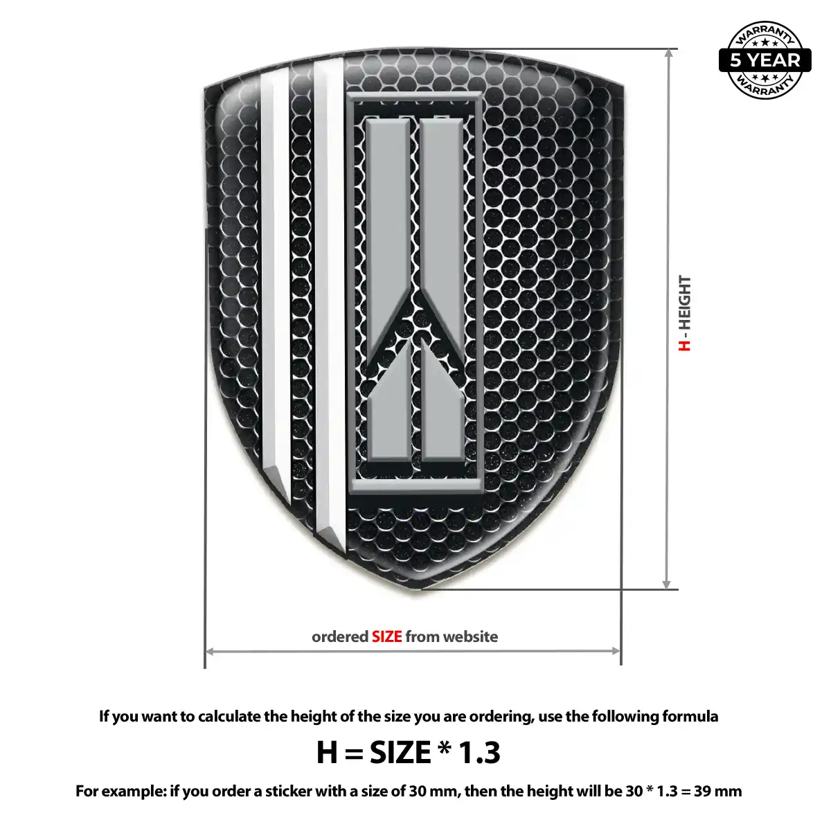 Oldsmobile Gel Badge Sticker Resin Luxe