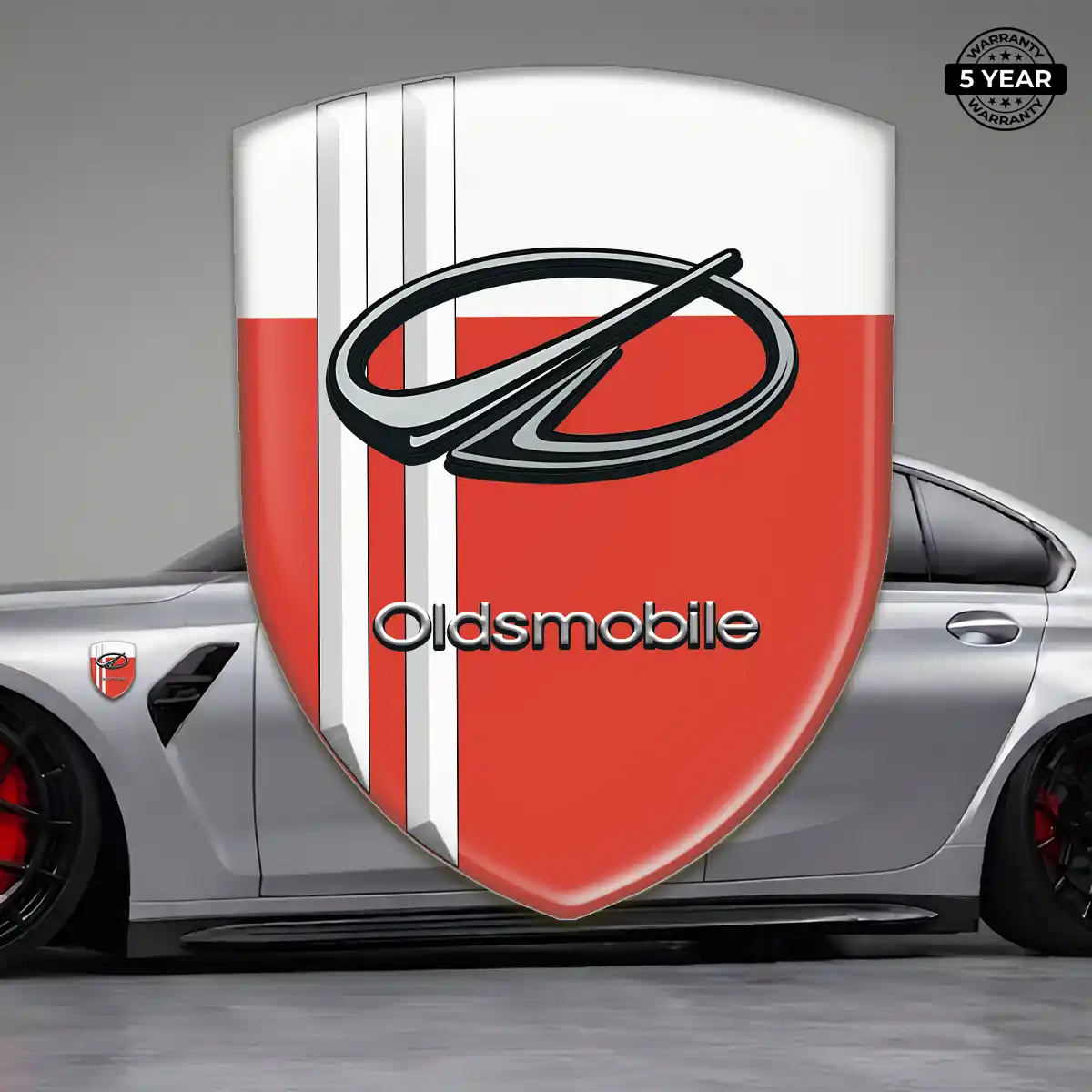 Oldsmobile Gel Badge Sticker Sleek Style