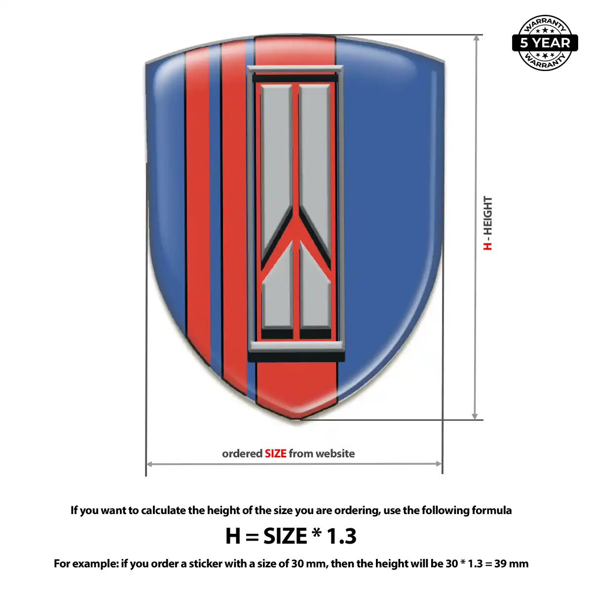 Oldsmobile Gel Emblem Sticker Interior Elegance