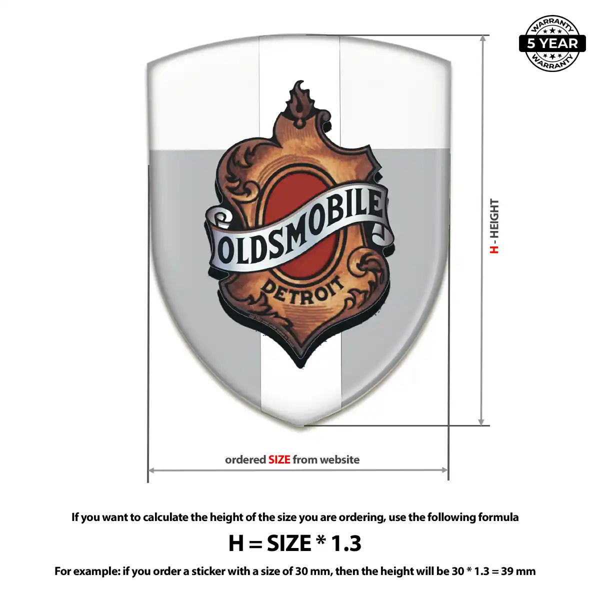 Oldsmobile Logo Badge Deluxe Edition