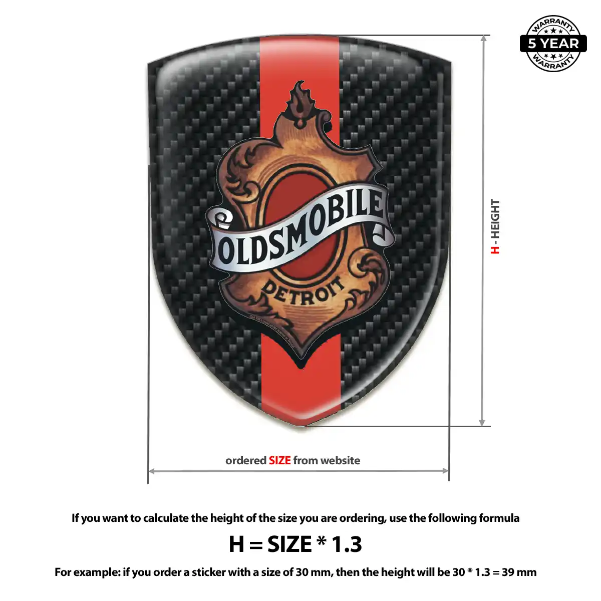 Oldsmobile Logo Badge Elite Edition