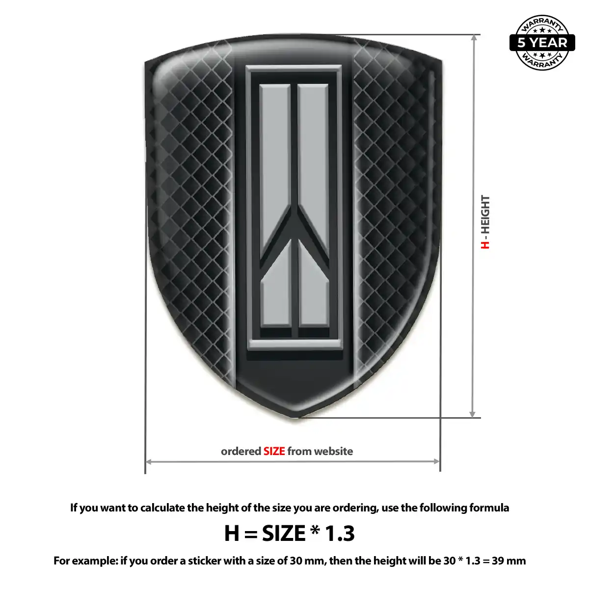 Oldsmobile Logo Badge Exterior Luxe