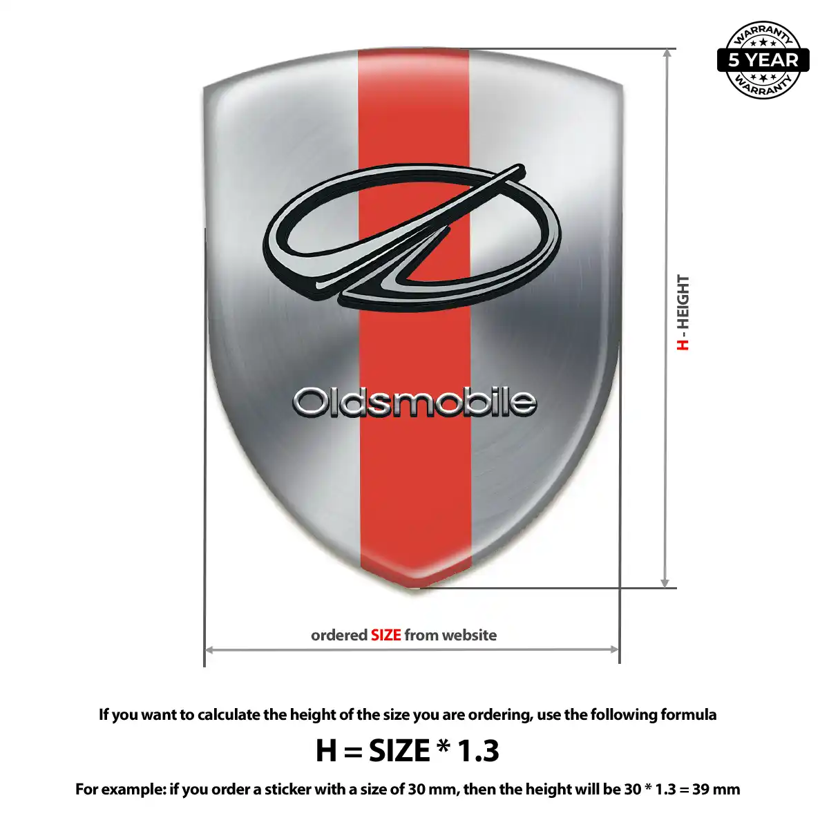 Oldsmobile Logo Badge Noble Edition