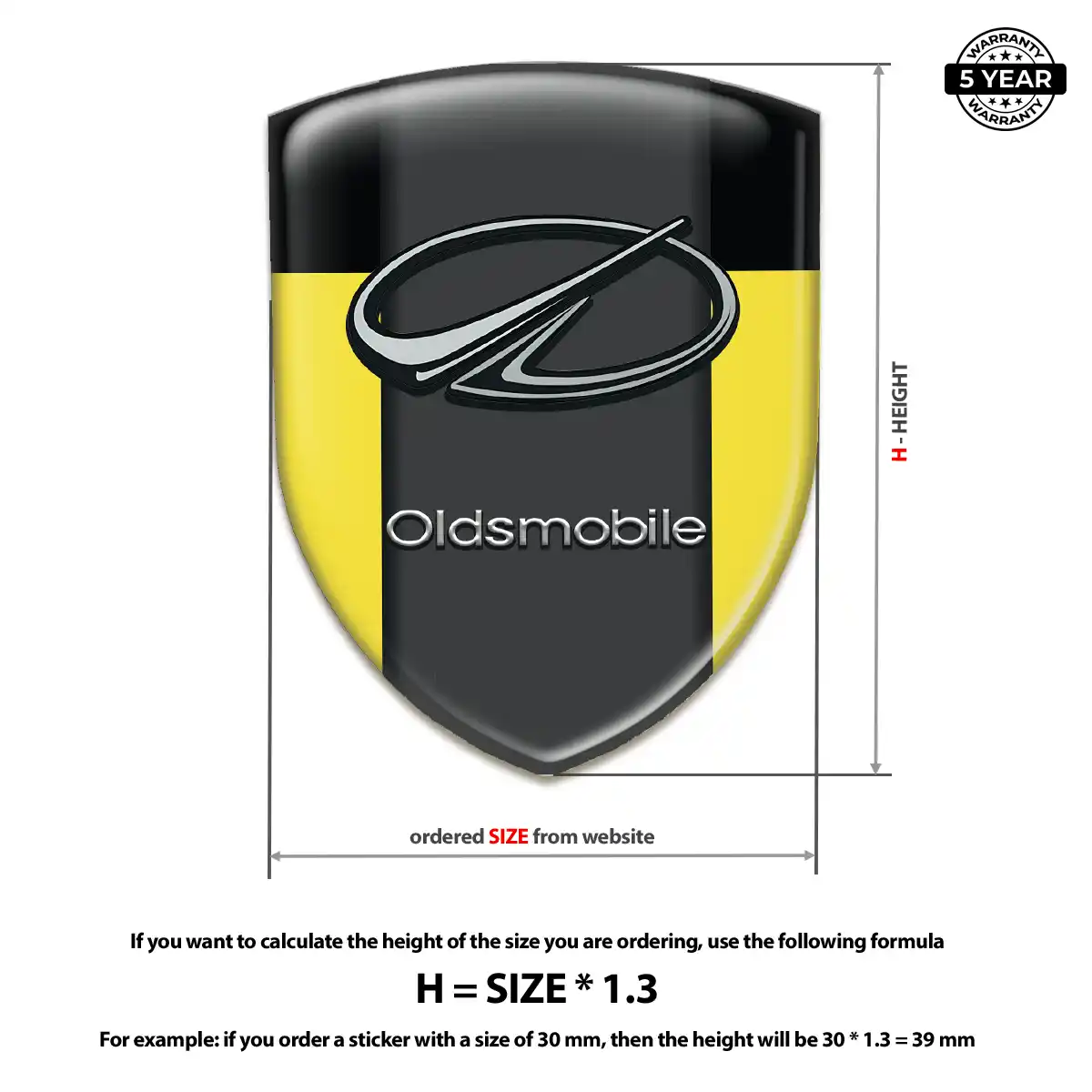 Oldsmobile Logo Badge Opulent Line