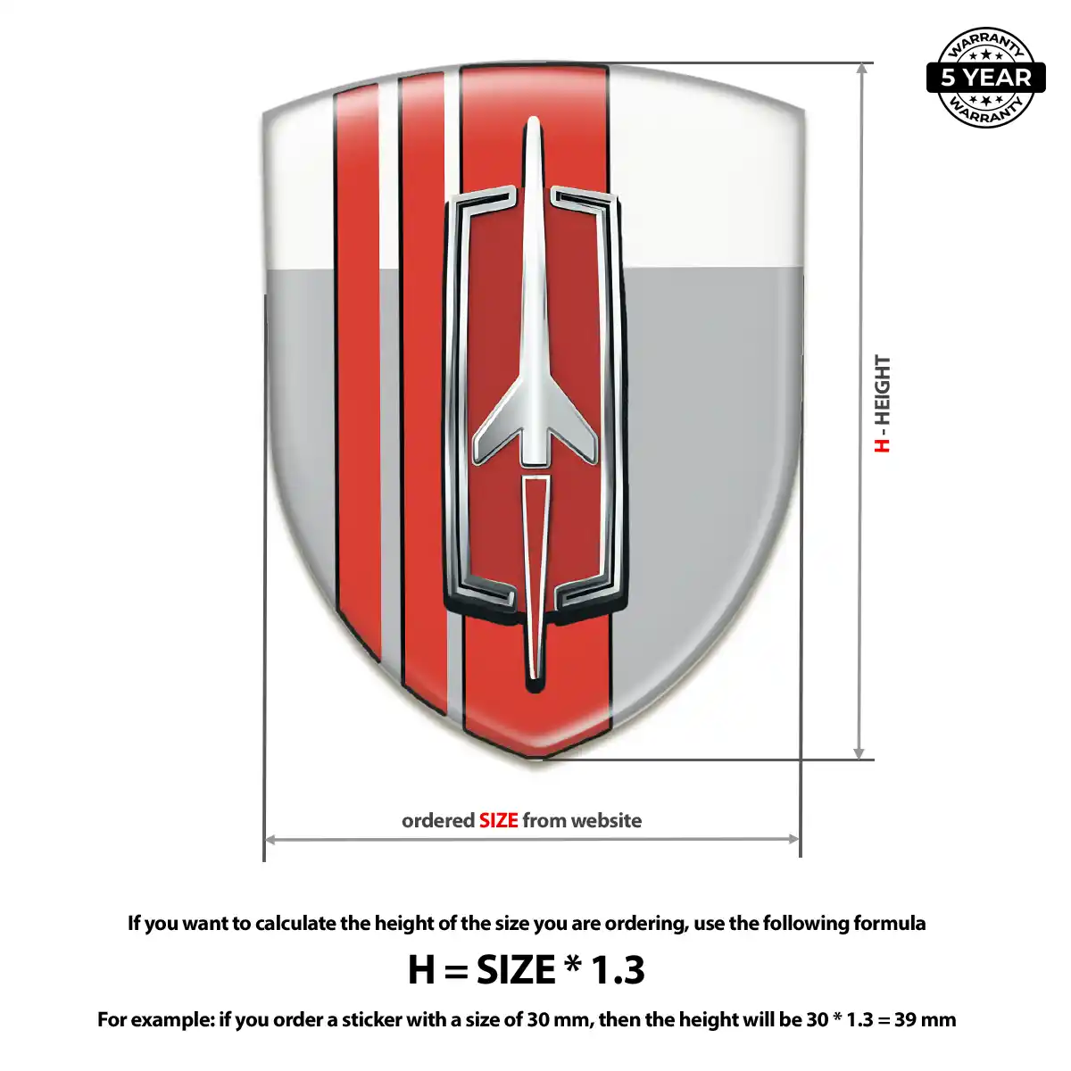 Oldsmobile Logo Badge Premium Dome