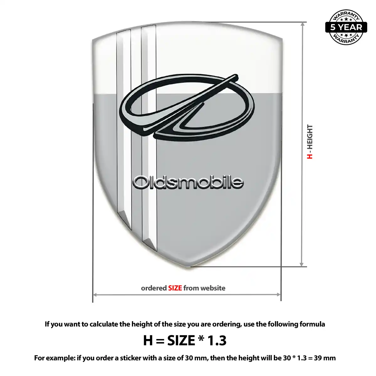 Oldsmobile Logo Badge Refined Design