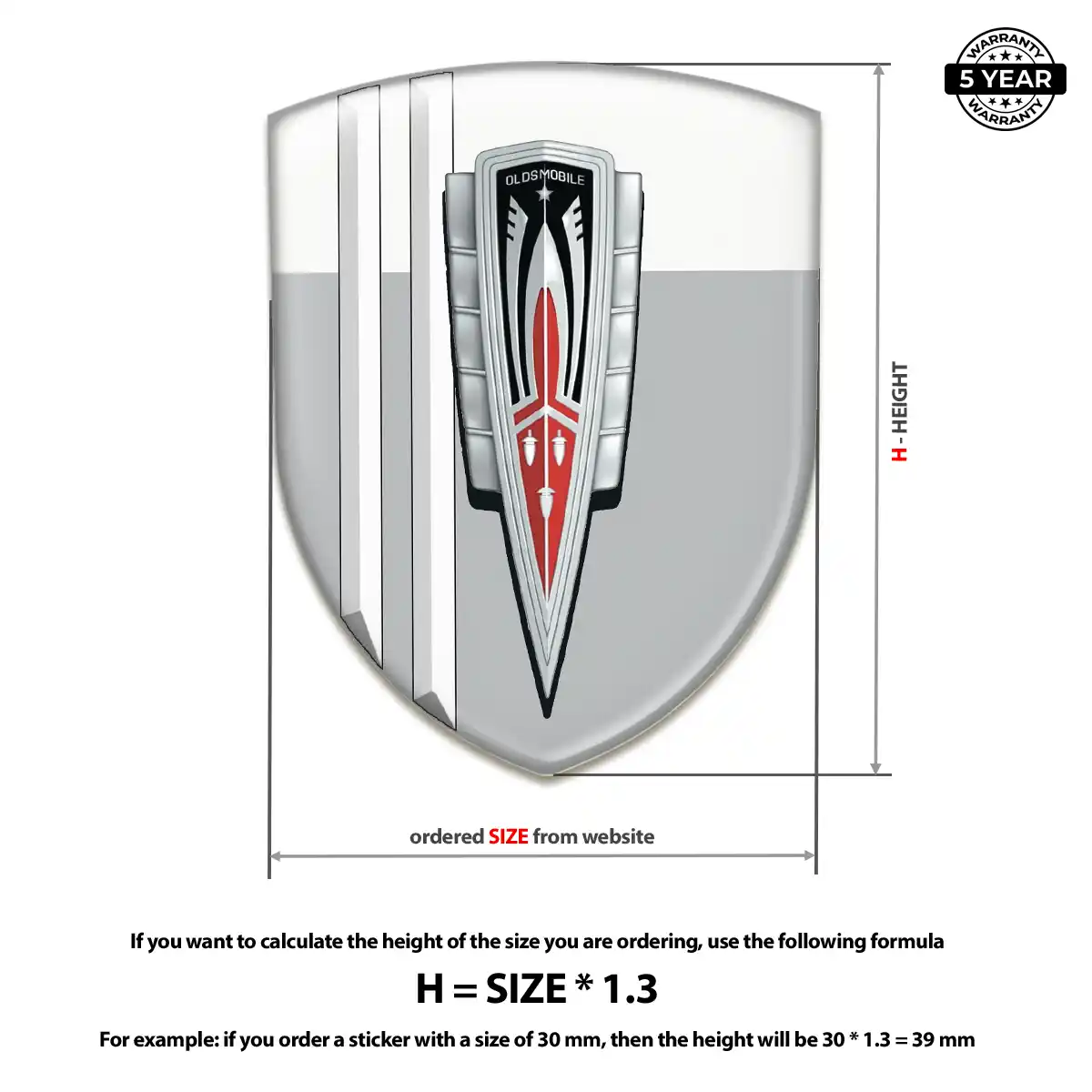 Oldsmobile Logo Emblem Elite Finish