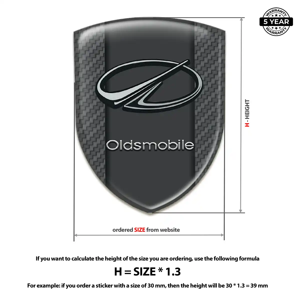 Oldsmobile Logo Emblem Exterior Luxe