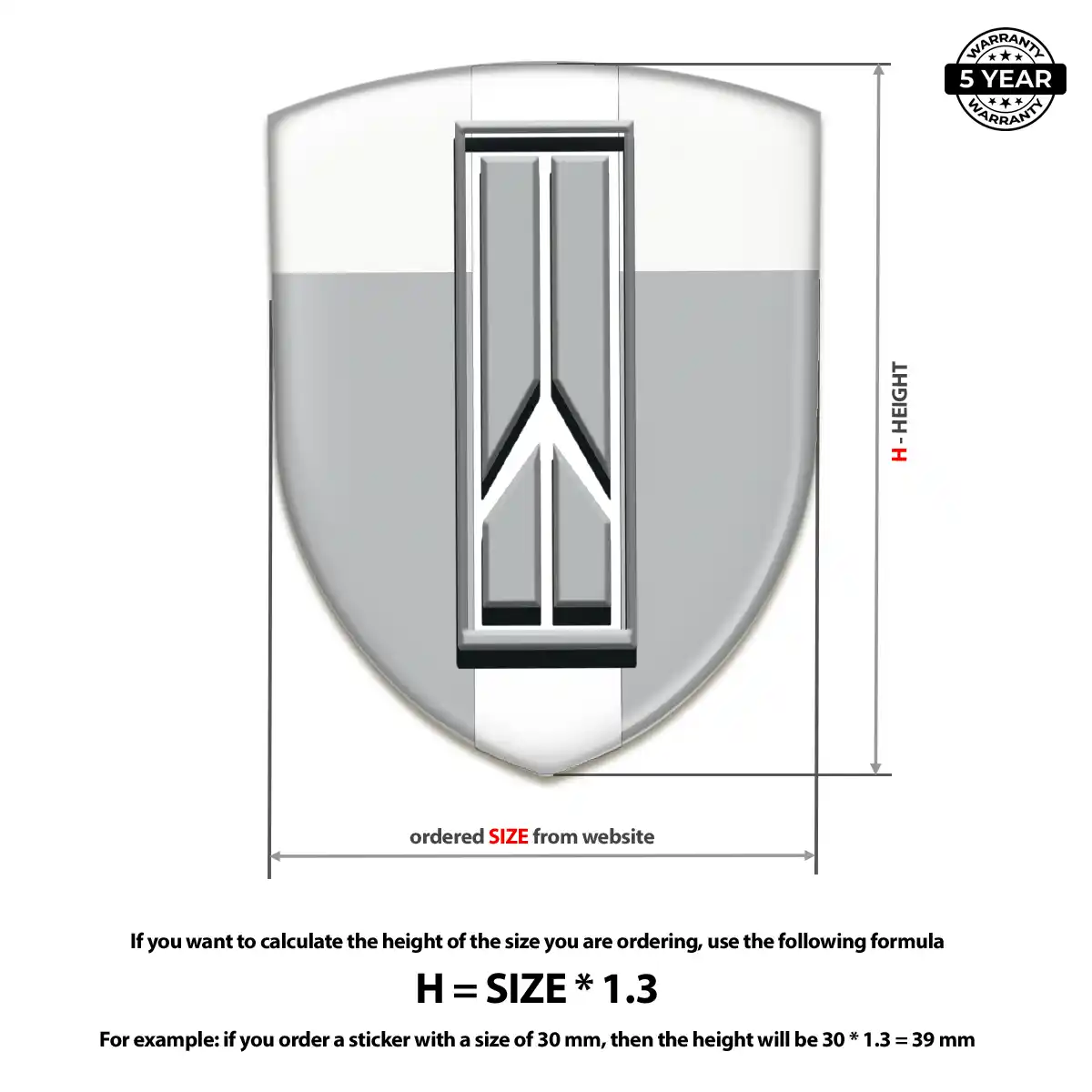 Oldsmobile Logo Emblem Outer Style