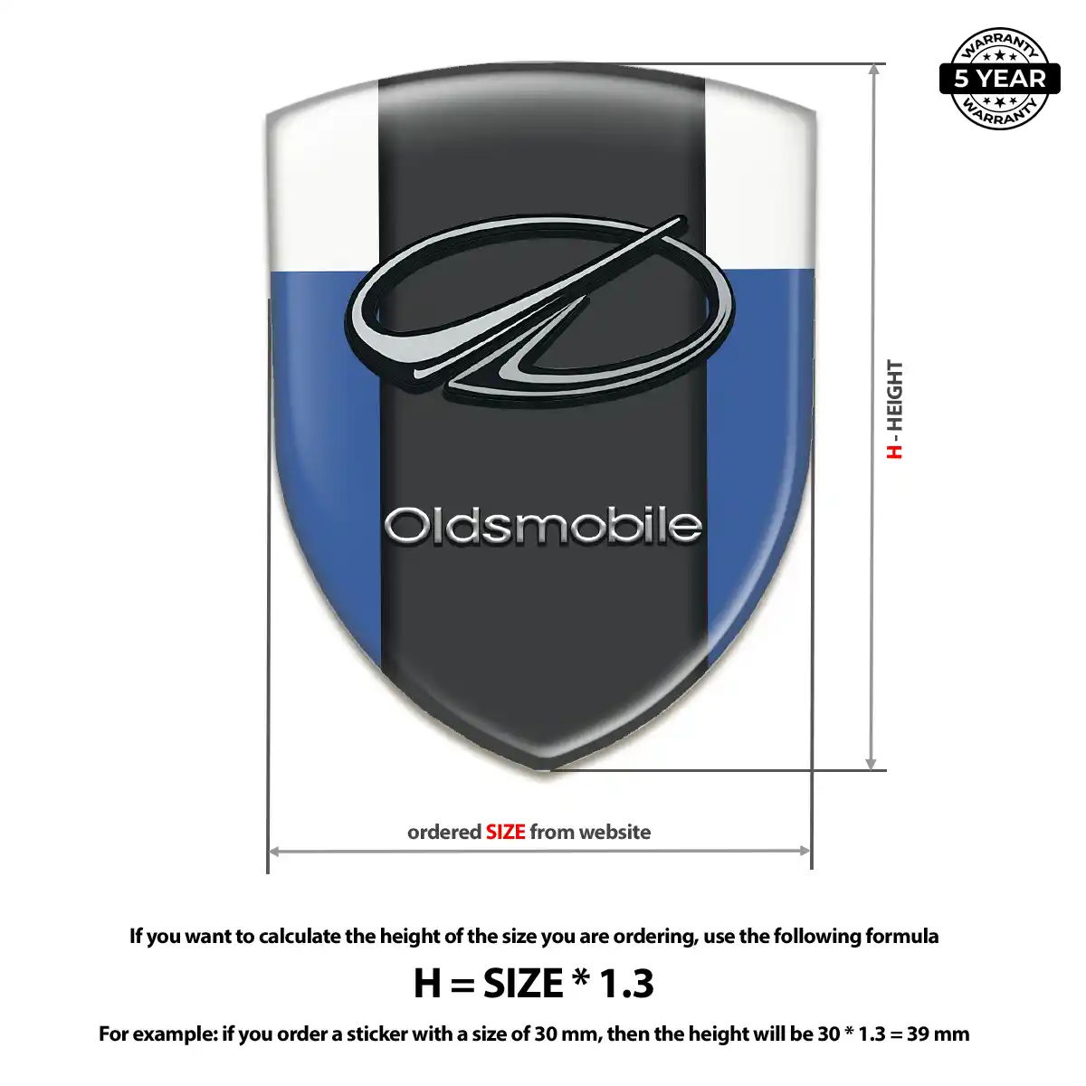 Oldsmobile Logo Emblem Signature Grade