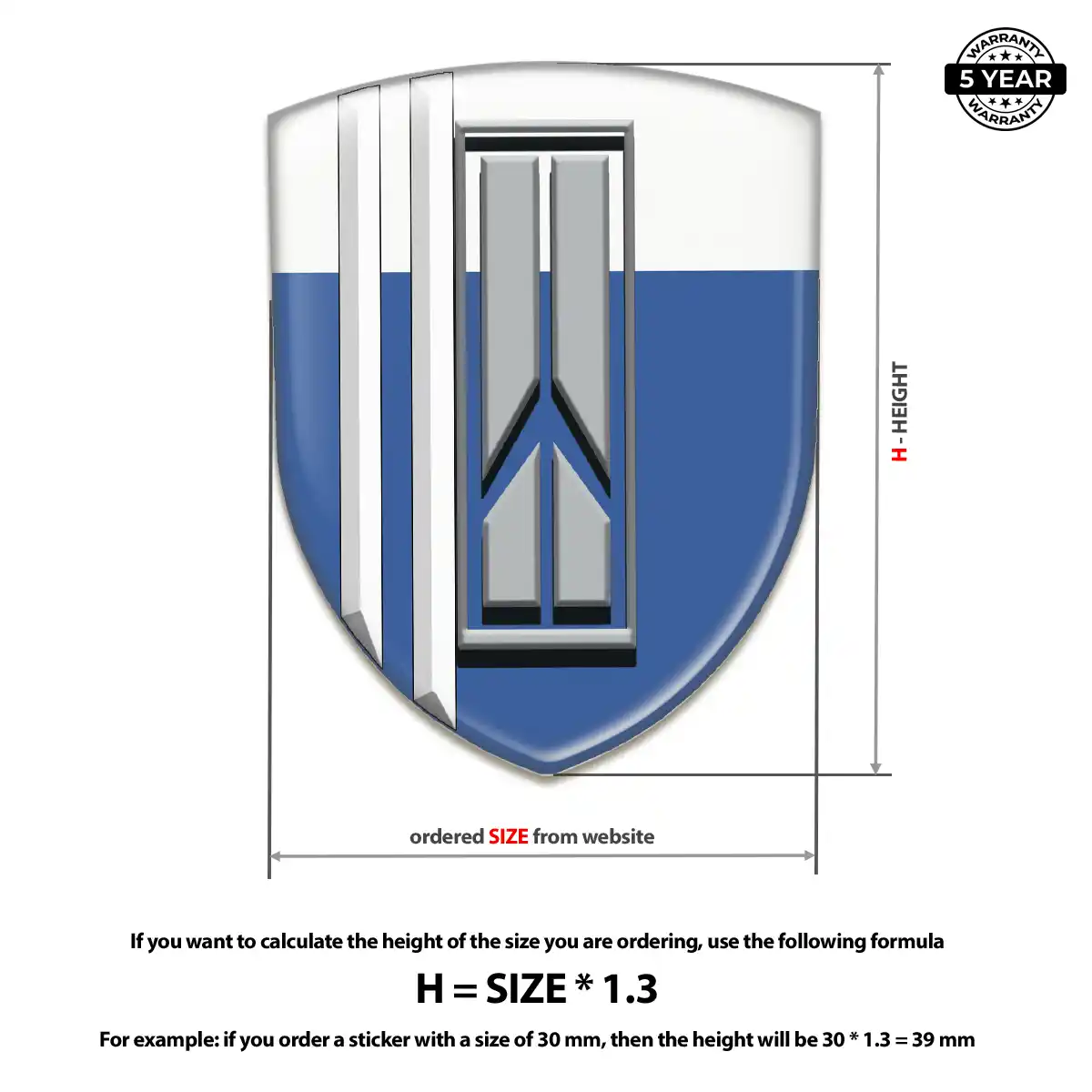 Oldsmobile Logo Sticker Elite Finish