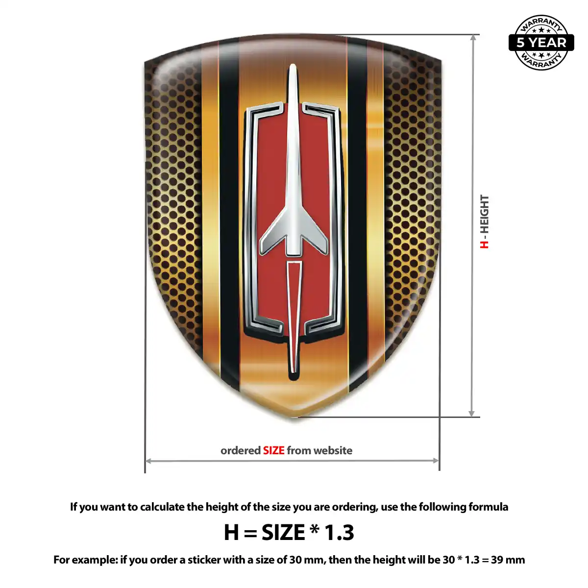 Oldsmobile Logo Sticker Exterior Luxe