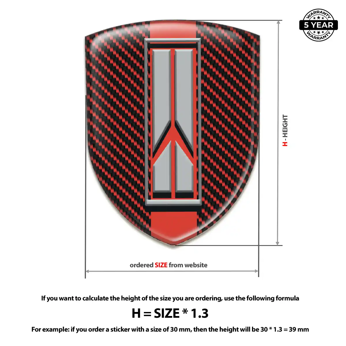 Oldsmobile Logo Sticker Outer Style