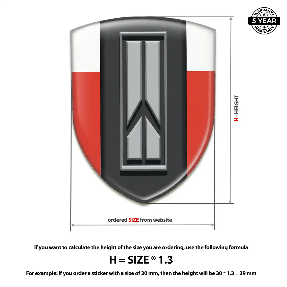 Oldsmobile Polyurethane Domed Sticker Premium Dome
