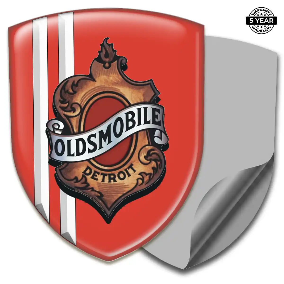 Oldsmobile Polyurethane Domed Sticker Refined Design