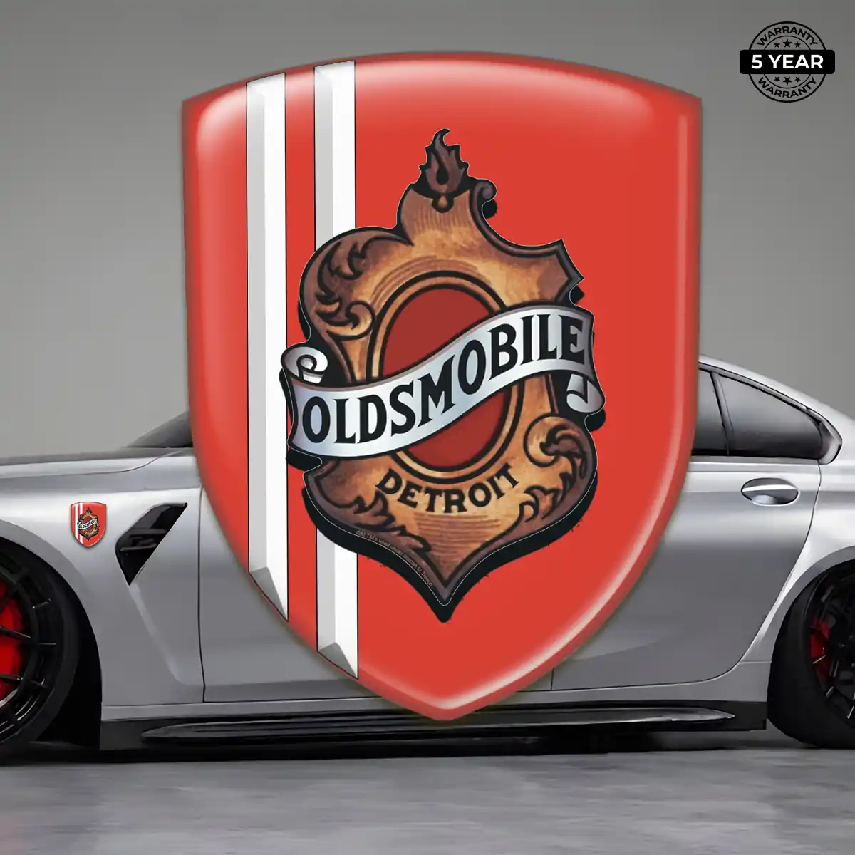 Oldsmobile Polyurethane Domed Sticker Refined Design