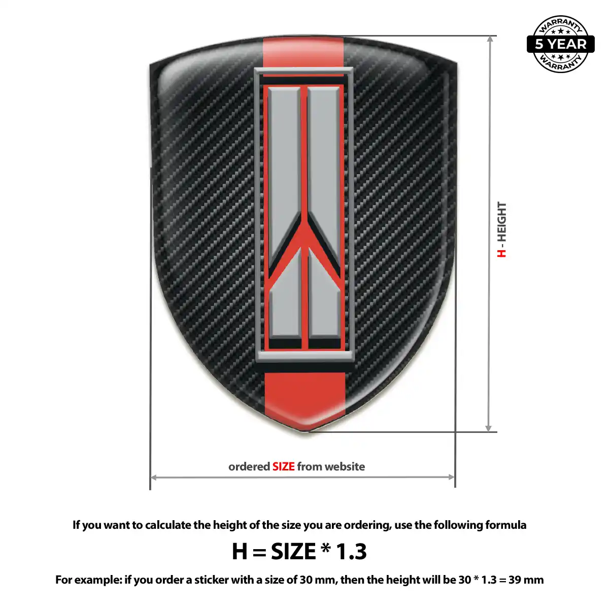 Oldsmobile Resin Badge Sticker Elite Edition