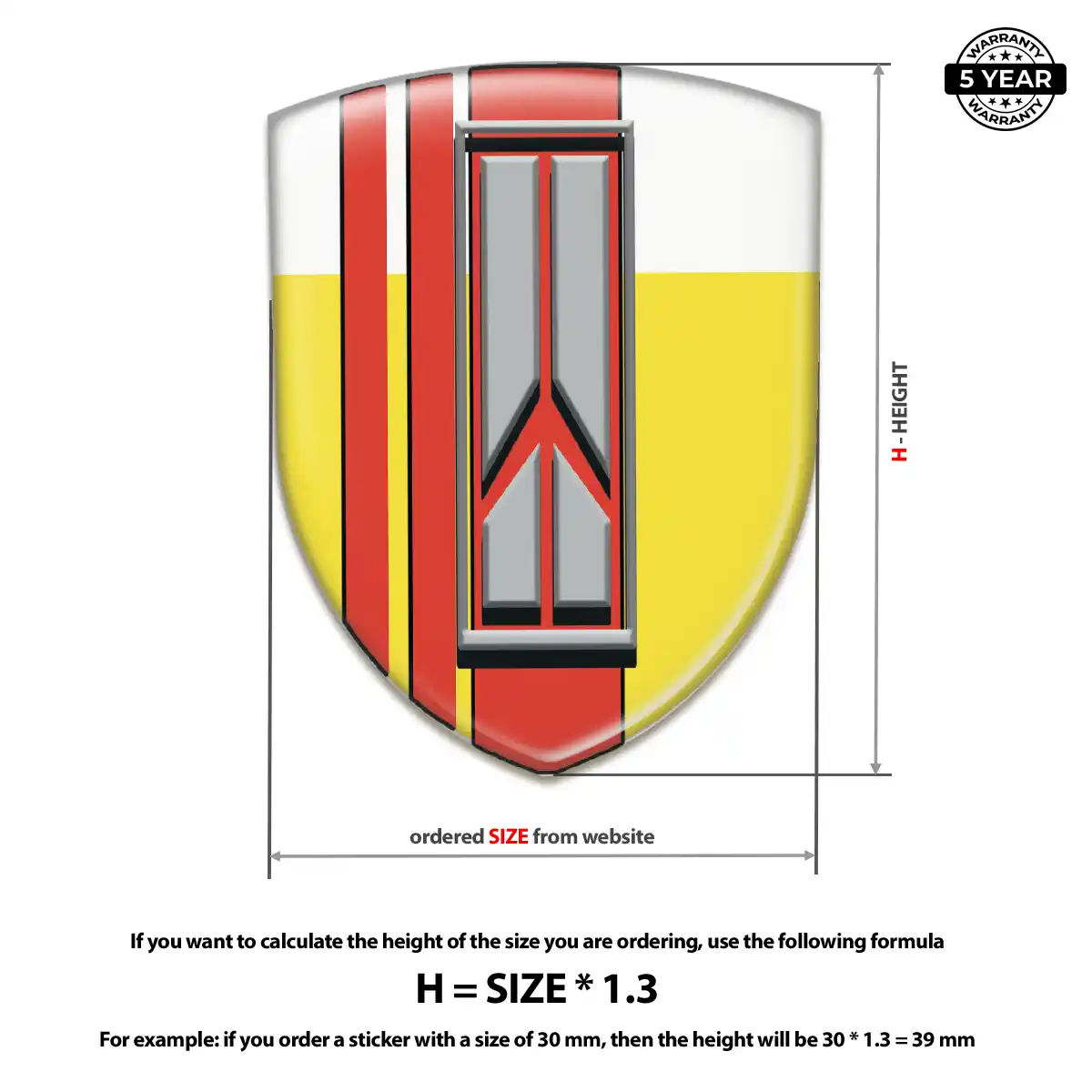 Oldsmobile Resin Badge Sticker Premium Dome