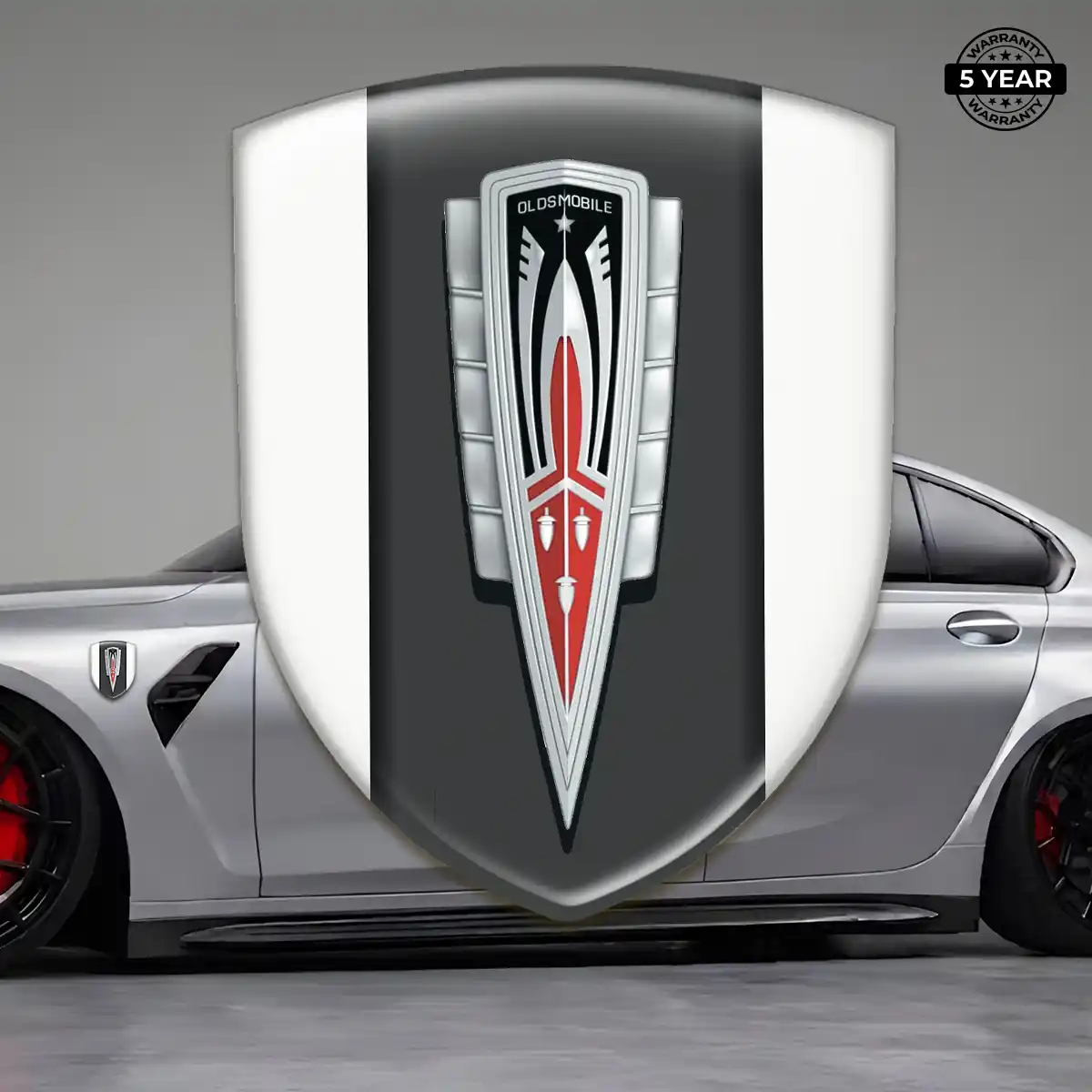 Oldsmobile Resin Badge Sticker Refined Design