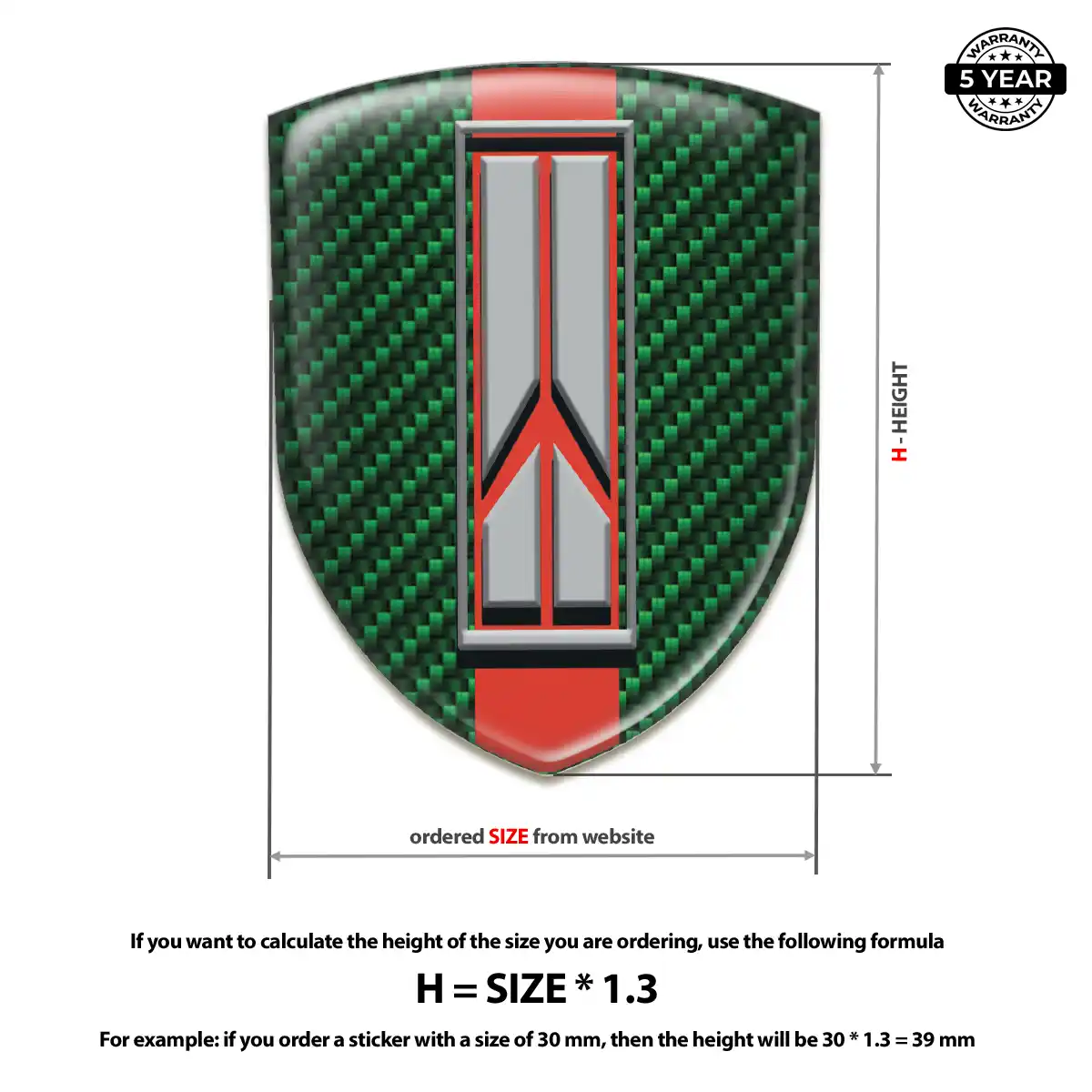 Oldsmobile Resin Badge Sticker Resin Elite