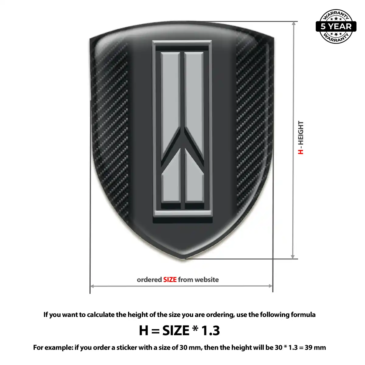 Oldsmobile Resin Domed Sticker Prestige Line
