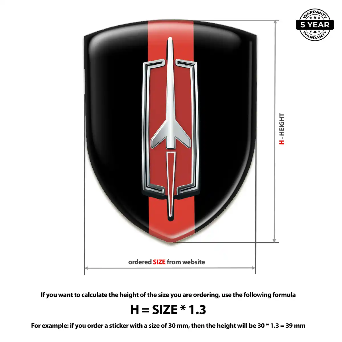 Oldsmobile Resin Domed Sticker Prime Quality