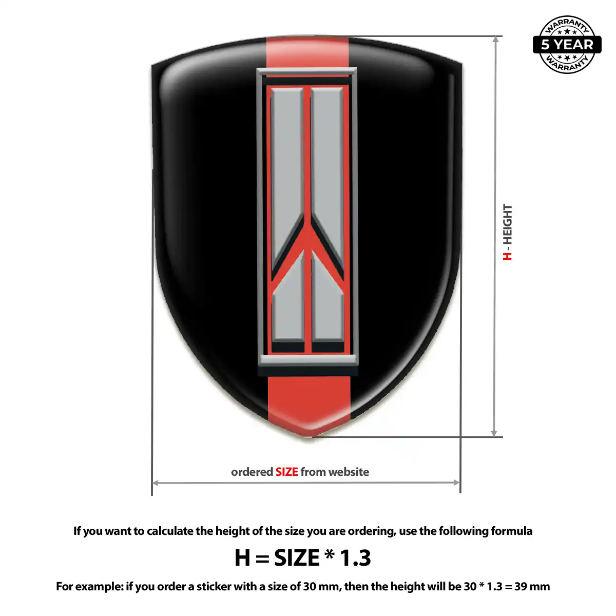 Oldsmobile Resin Domed Sticker Sleek Style