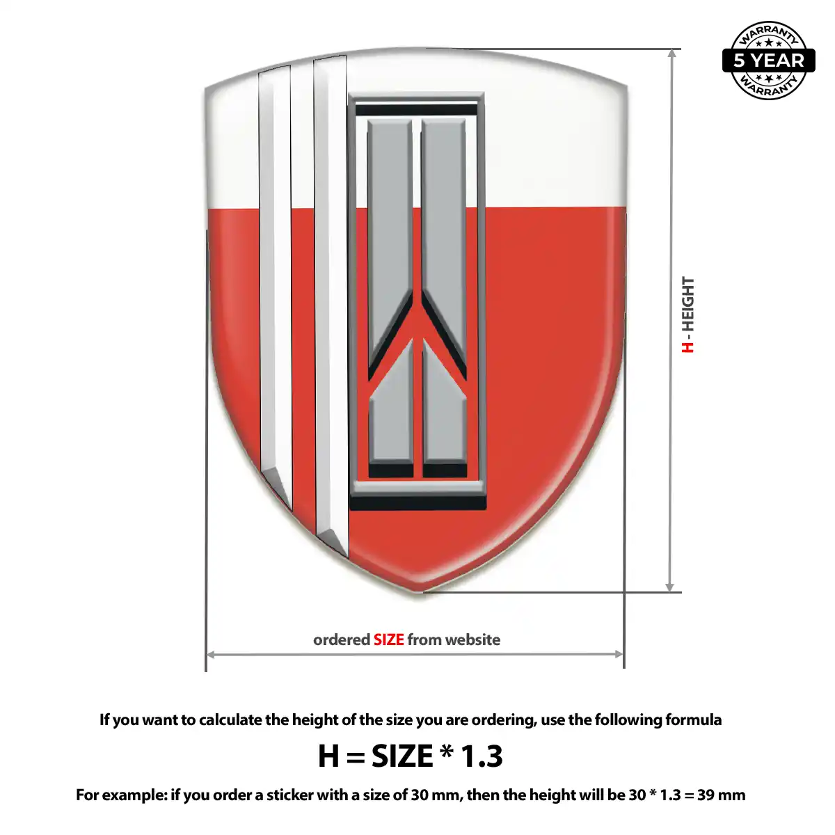 Oldsmobile Self Adhesive Emblem Sticker Noble Edition