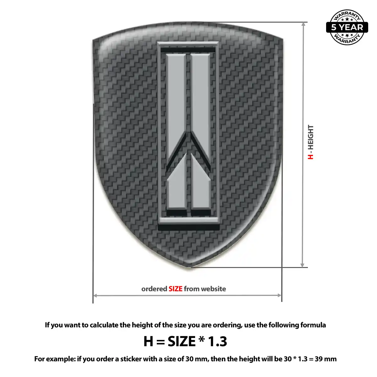 Oldsmobile Self Adhesive Emblem Sticker Signature Grade