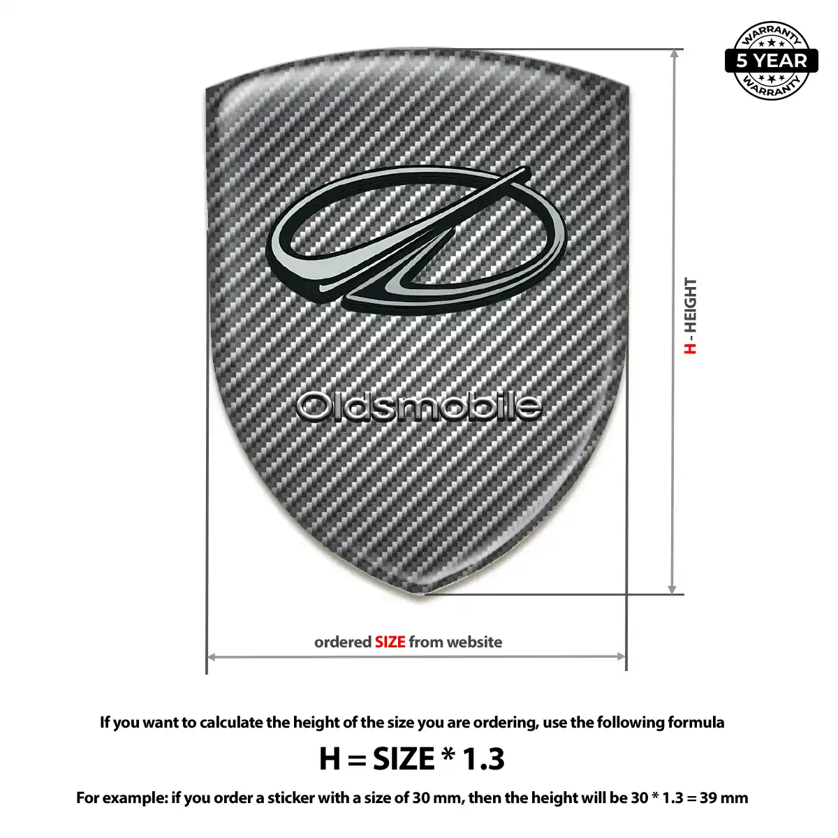 Oldsmobile Silicone Badge Deluxe Edition