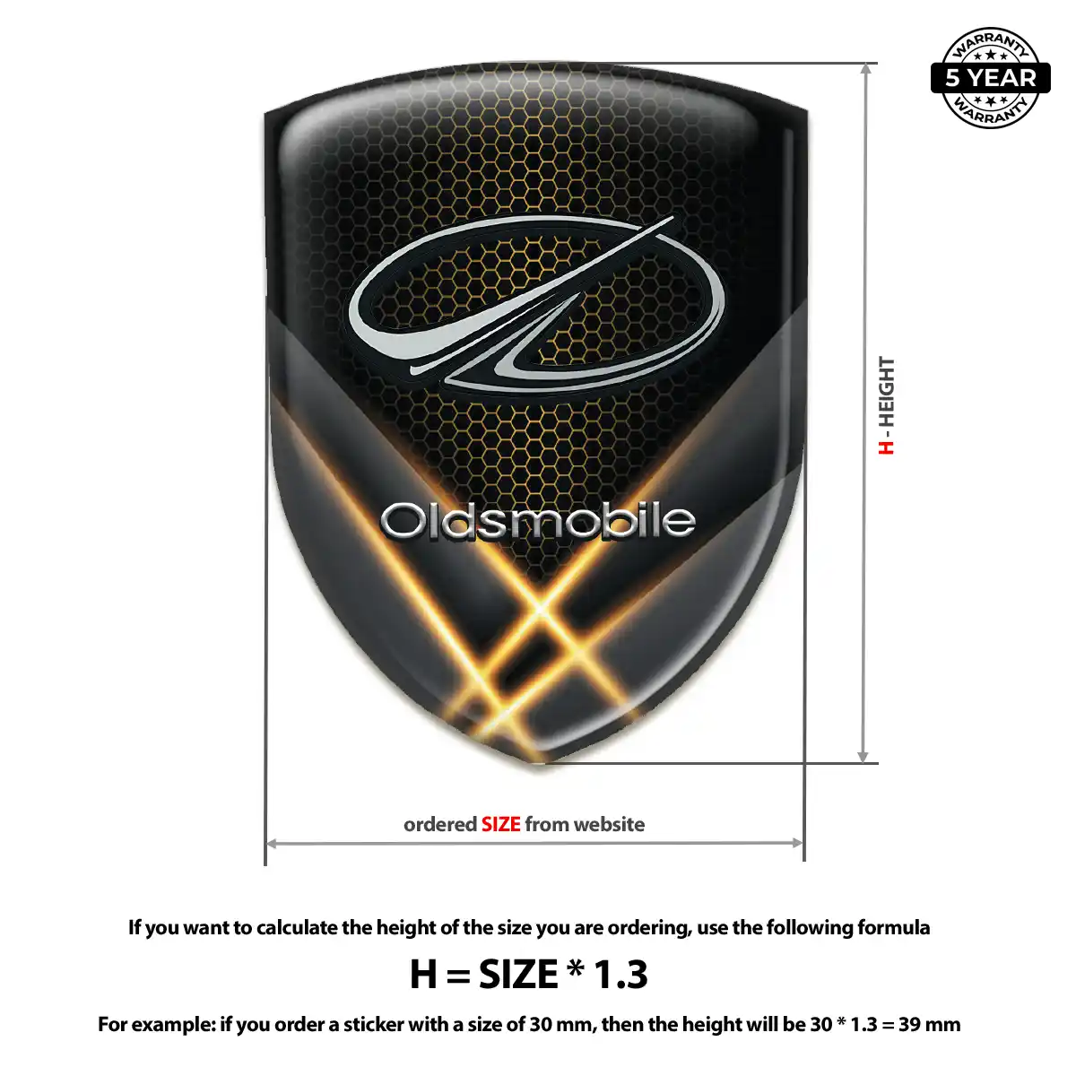 Oldsmobile Silicone Badge Elite Edition