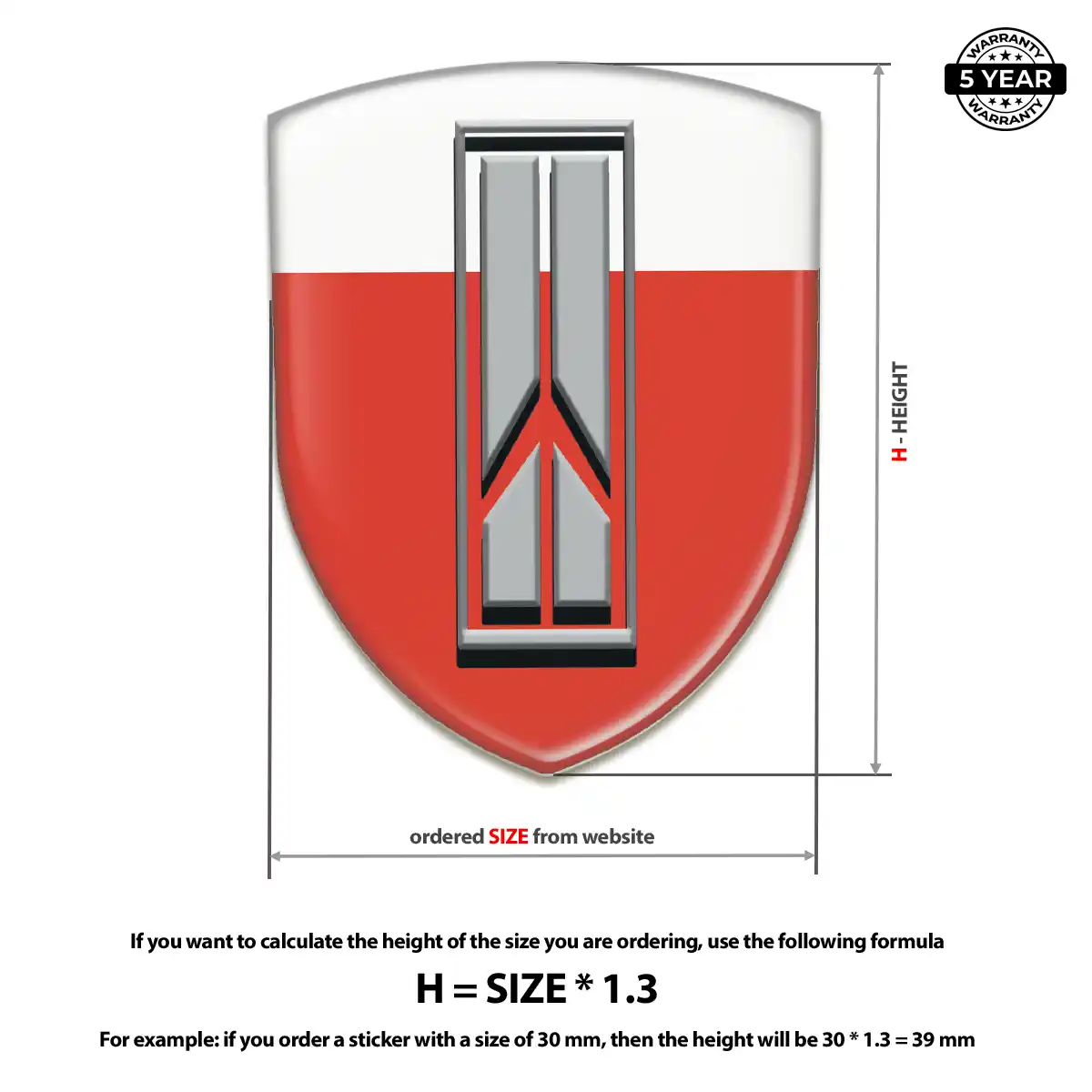 Oldsmobile Silicone Badge Elite Finish