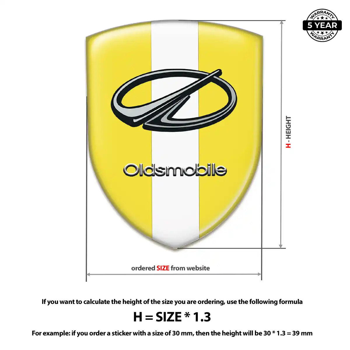 Oldsmobile Silicone Badge Exterior Luxe
