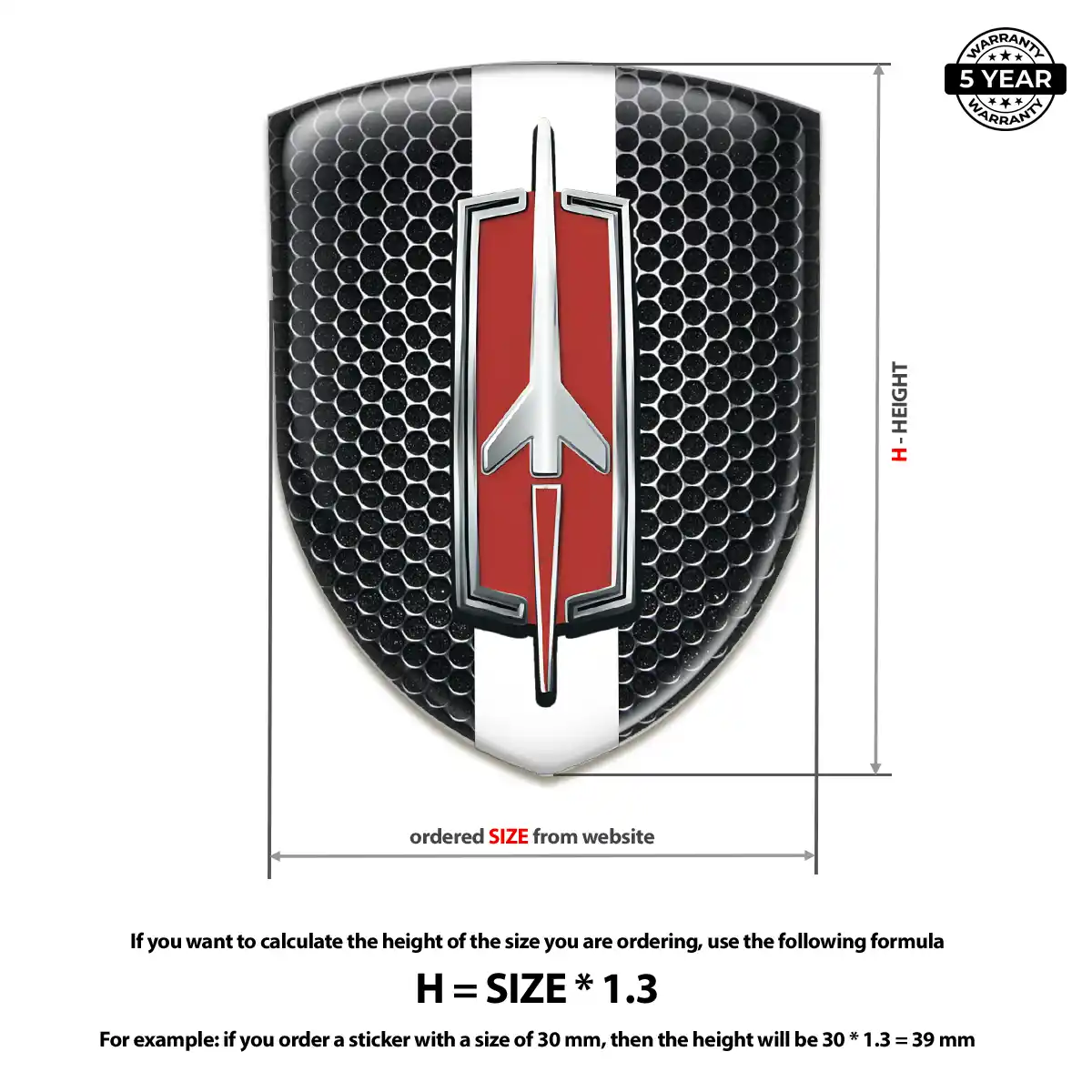 Oldsmobile Silicone Badge Interior Luxe