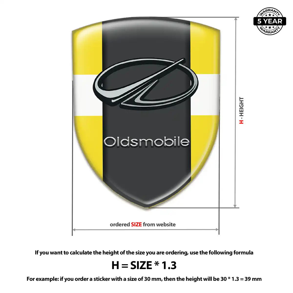 Oldsmobile Silicone Badge Prestige Line