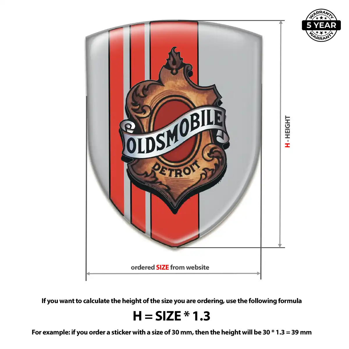 Oldsmobile Silicone Badge Superior Craft