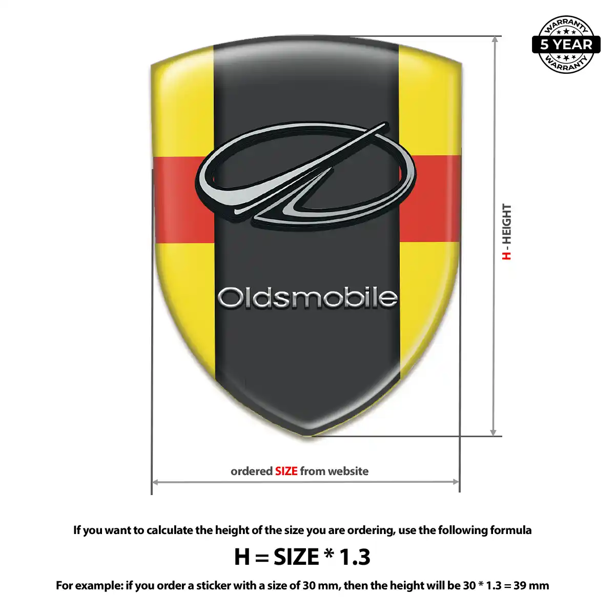 Oldsmobile Silicone Emblem Cabin Style