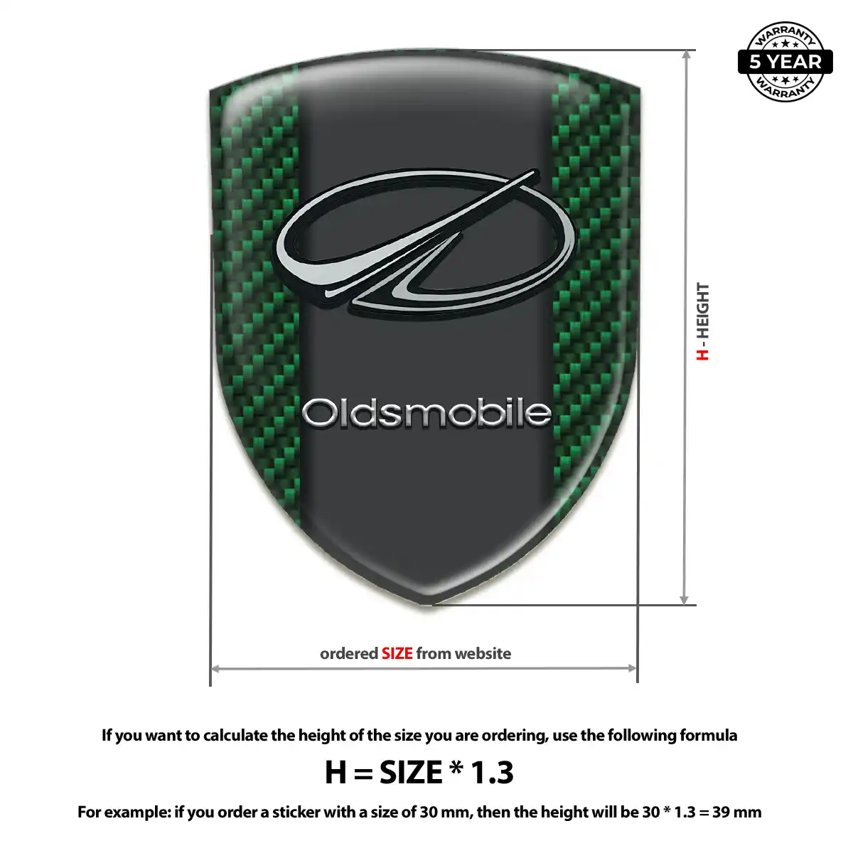 Oldsmobile Silicone Emblem Deluxe Edition