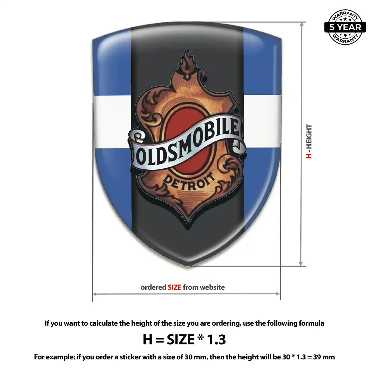 Oldsmobile Silicone Emblem Noble Edition