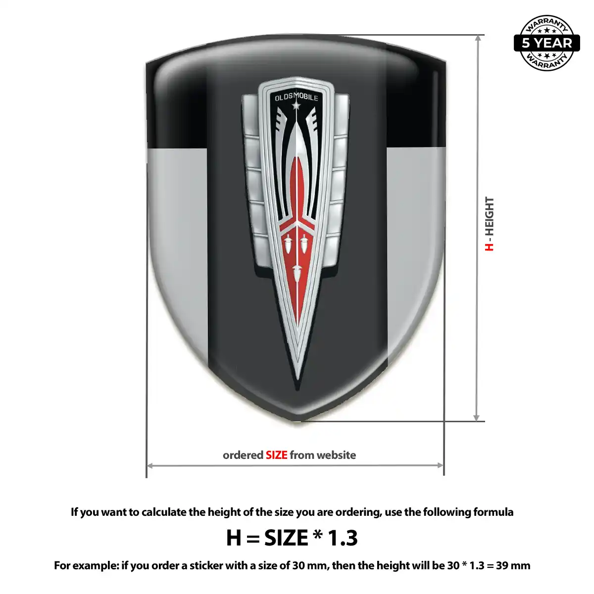 Oldsmobile Silicone Emblem Opulent Line