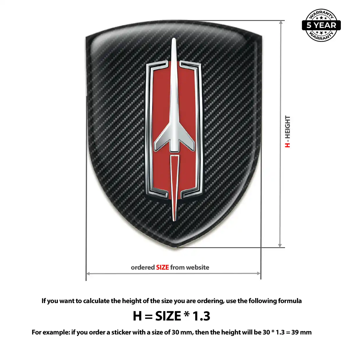 Oldsmobile Silicone Emblem Outer Style